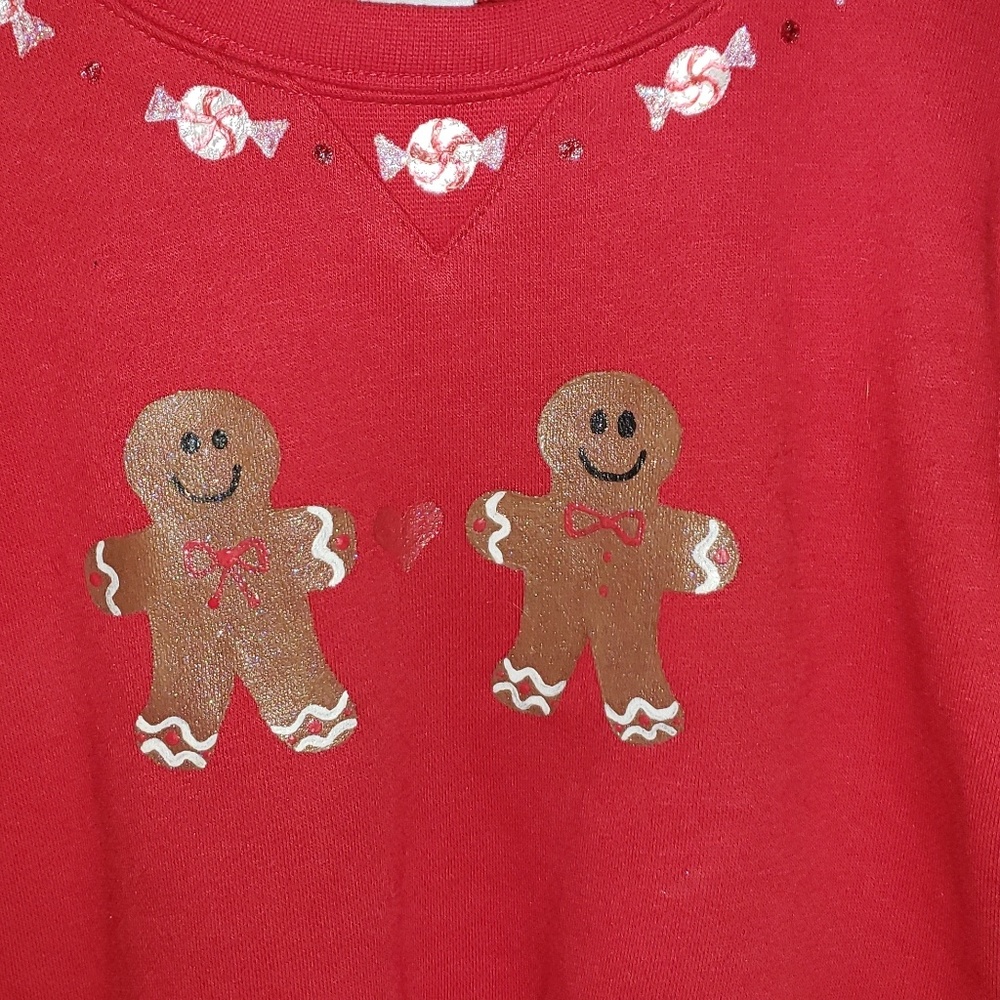 A red christmas sweatshirt